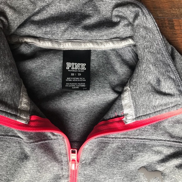 PINK grey half zip - Picture 3 of 3